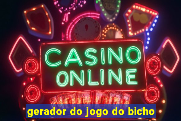 gerador do jogo do bicho